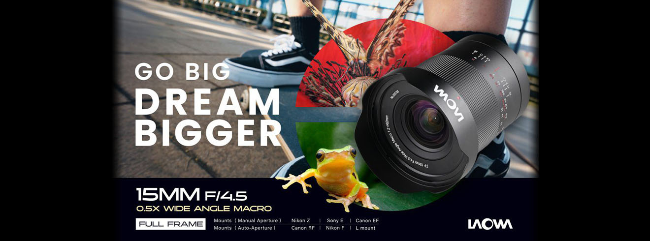 Laowa 15mm f/4.5 0.5X Wide Angle Macro Slider